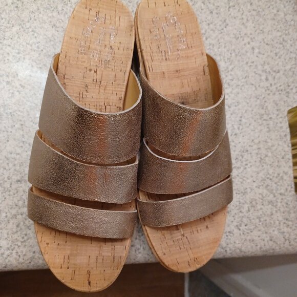 KORK EASE Menzie wedge Bronze Sandal Size 10 - Picture 1 of 5